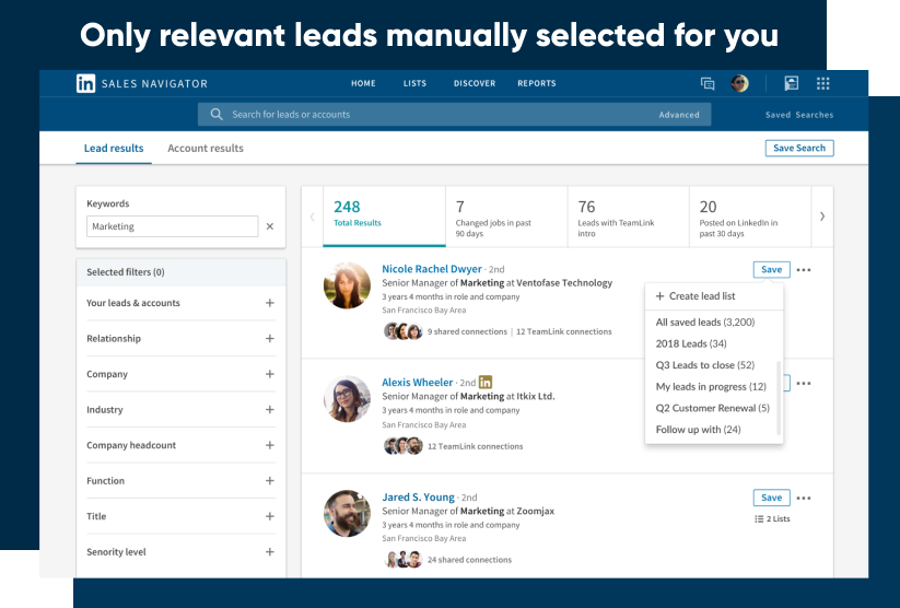 relevant leads