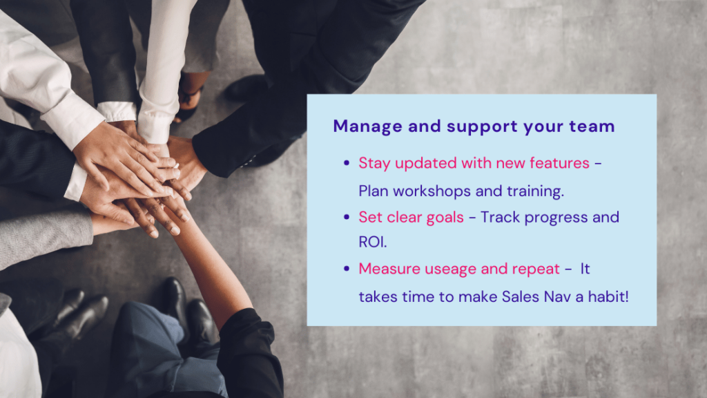 Manage and support your team