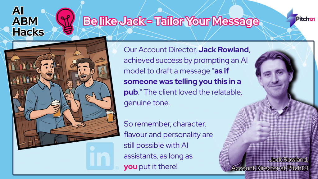 Be like Jack - Tailor Your Message